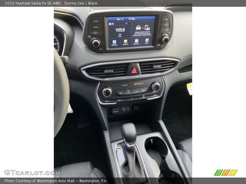 Stormy Sea / Black 2020 Hyundai Santa Fe SE AWD