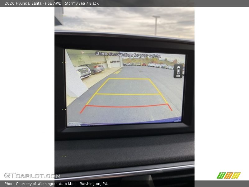 Stormy Sea / Black 2020 Hyundai Santa Fe SE AWD