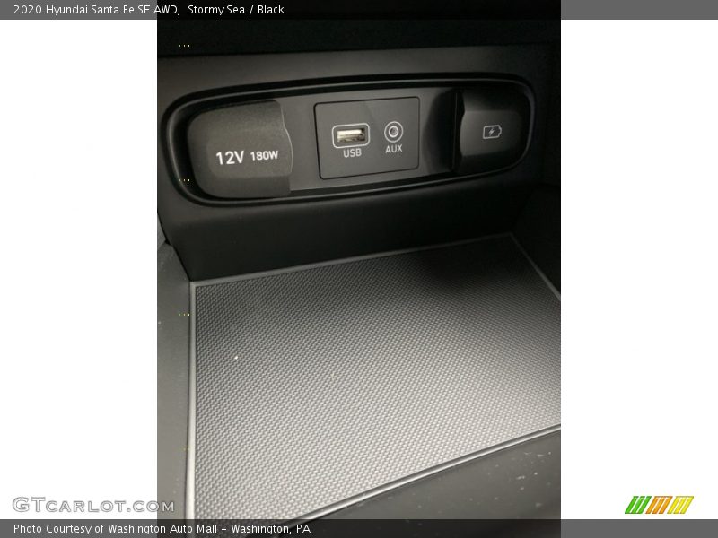 Stormy Sea / Black 2020 Hyundai Santa Fe SE AWD