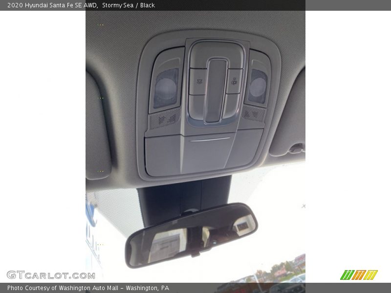 Stormy Sea / Black 2020 Hyundai Santa Fe SE AWD
