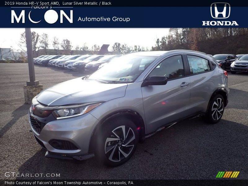 Lunar Silver Metallic / Black 2019 Honda HR-V Sport AWD