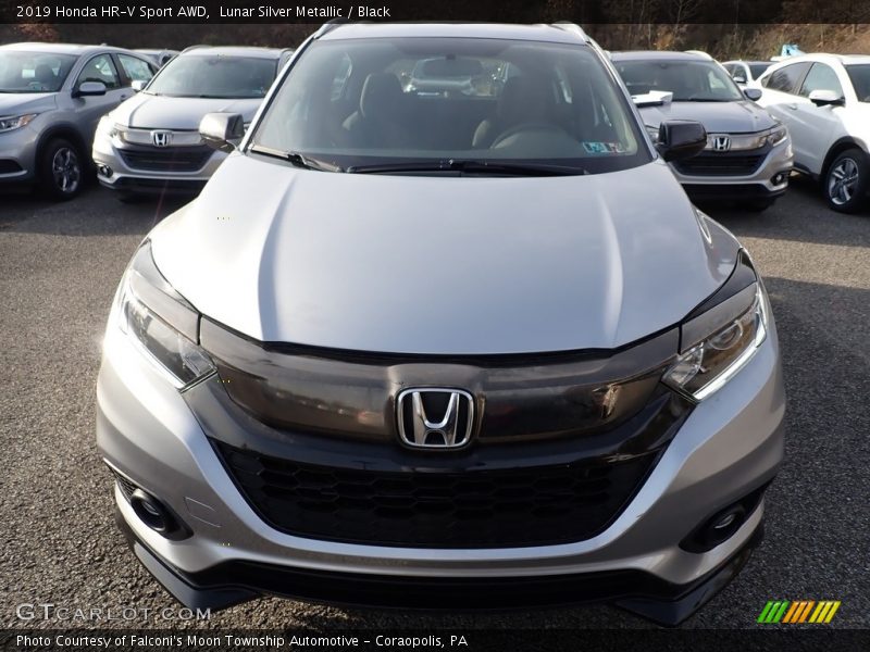 Lunar Silver Metallic / Black 2019 Honda HR-V Sport AWD