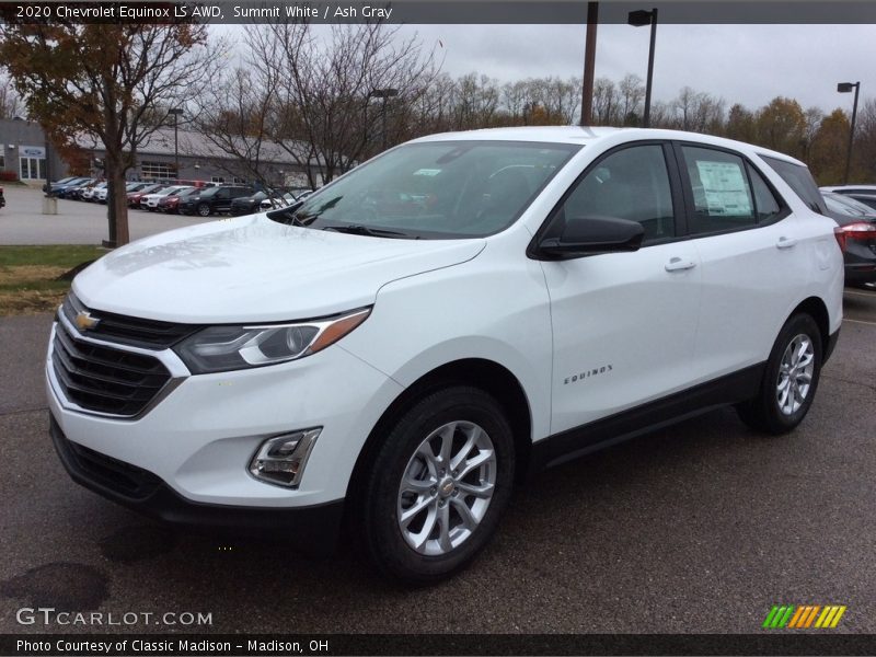 Summit White / Ash Gray 2020 Chevrolet Equinox LS AWD