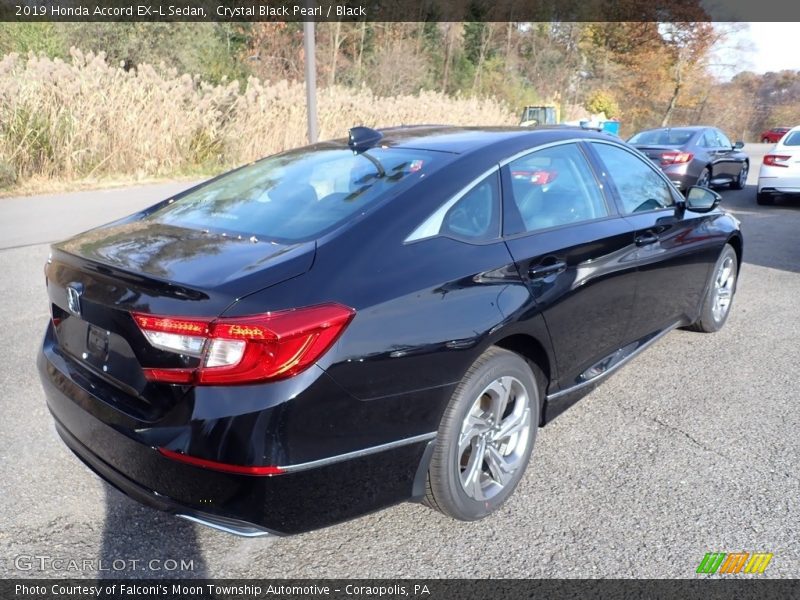 Crystal Black Pearl / Black 2019 Honda Accord EX-L Sedan