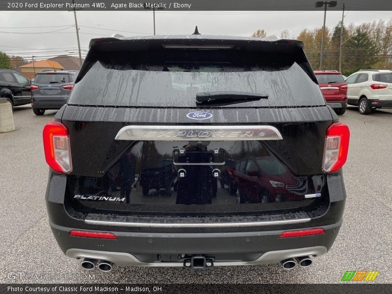 Agate Black Metallic / Ebony 2020 Ford Explorer Platinum 4WD