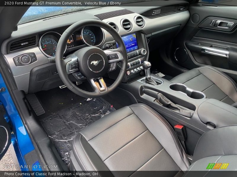  2020 Mustang GT Premium Convertible Ebony Interior