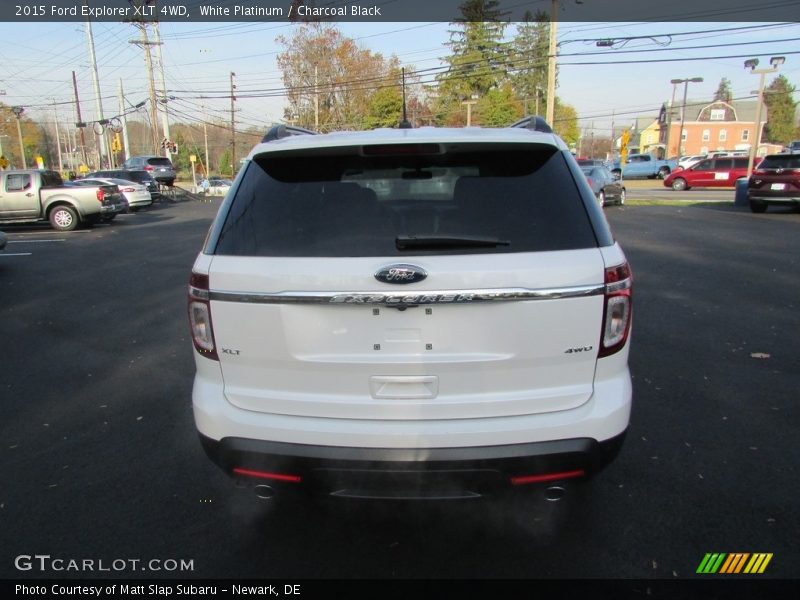 White Platinum / Charcoal Black 2015 Ford Explorer XLT 4WD