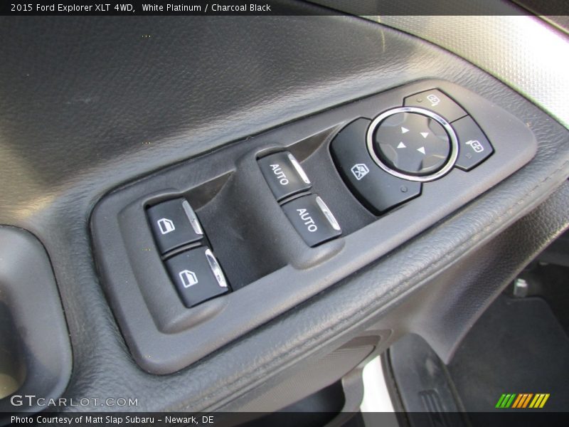 White Platinum / Charcoal Black 2015 Ford Explorer XLT 4WD