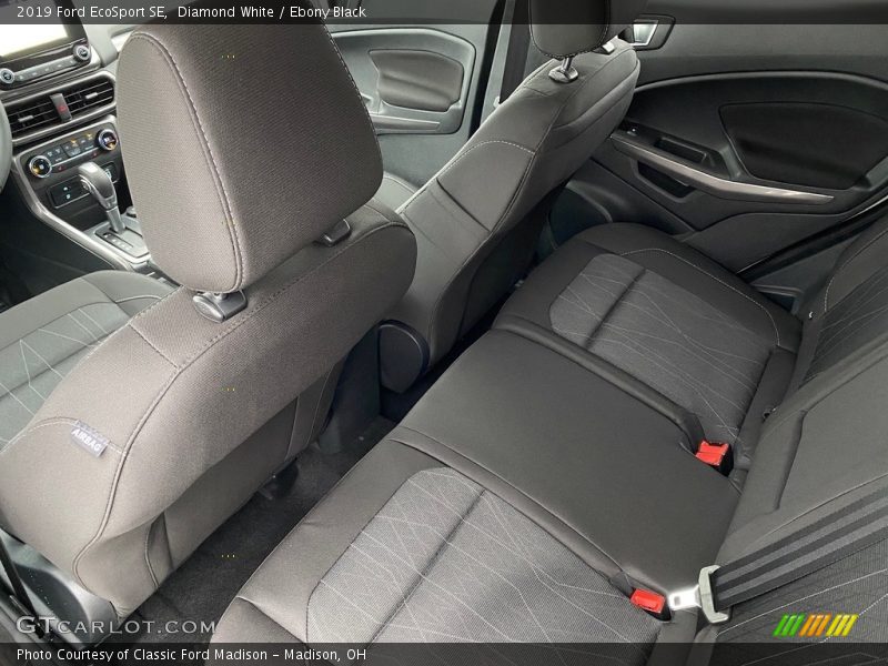 Diamond White / Ebony Black 2019 Ford EcoSport SE