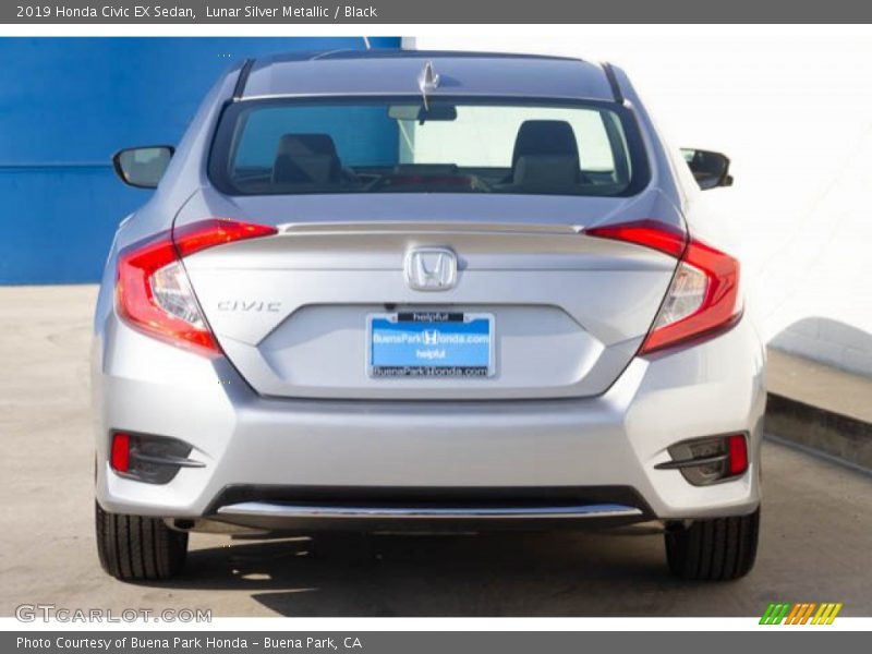Lunar Silver Metallic / Black 2019 Honda Civic EX Sedan