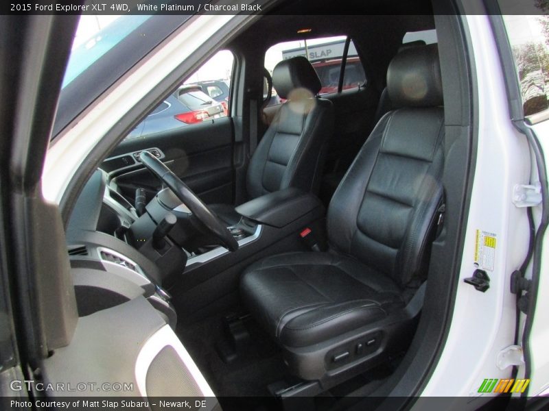 White Platinum / Charcoal Black 2015 Ford Explorer XLT 4WD