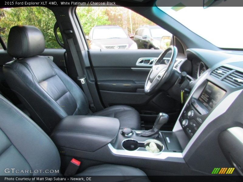 White Platinum / Charcoal Black 2015 Ford Explorer XLT 4WD