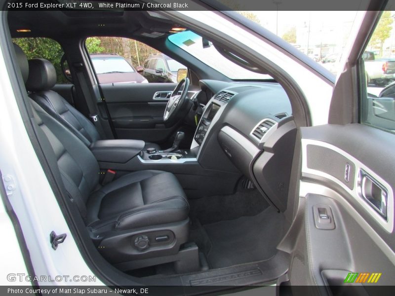 White Platinum / Charcoal Black 2015 Ford Explorer XLT 4WD