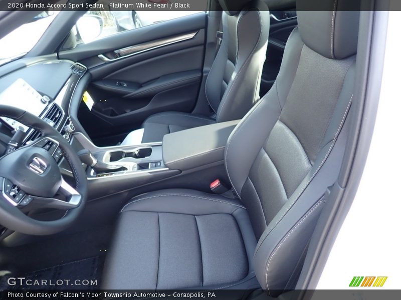 Platinum White Pearl / Black 2020 Honda Accord Sport Sedan