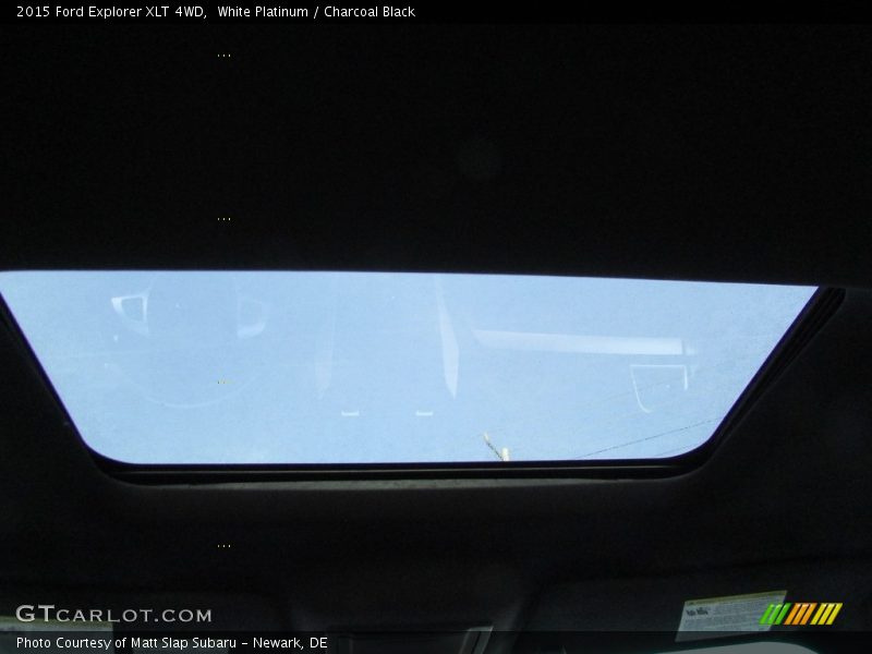 White Platinum / Charcoal Black 2015 Ford Explorer XLT 4WD