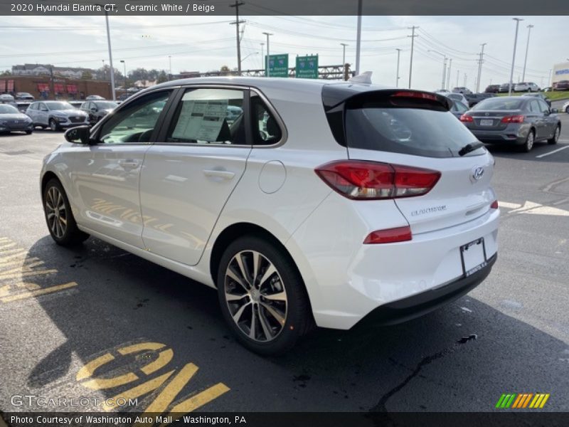 Ceramic White / Beige 2020 Hyundai Elantra GT