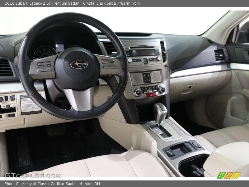 Crystal Black Silica / Warm Ivory 2010 Subaru Legacy 2.5i Premium Sedan