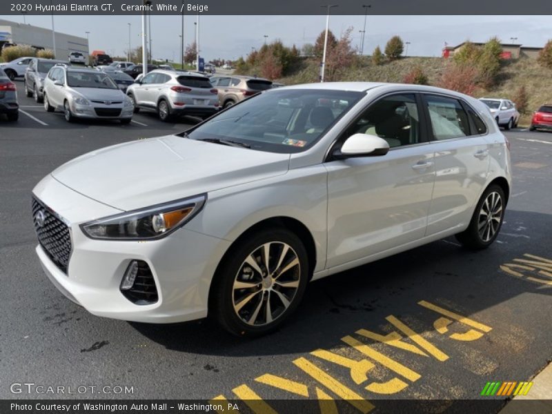 Ceramic White / Beige 2020 Hyundai Elantra GT