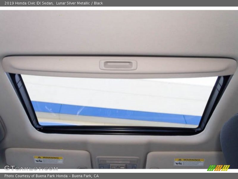 Lunar Silver Metallic / Black 2019 Honda Civic EX Sedan