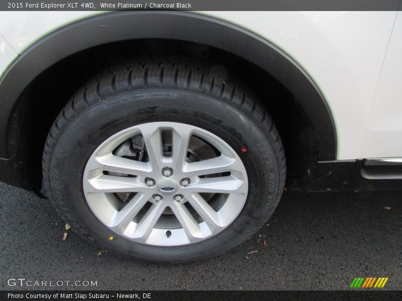 White Platinum / Charcoal Black 2015 Ford Explorer XLT 4WD