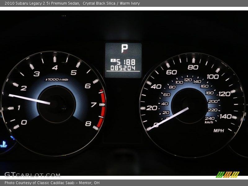 Crystal Black Silica / Warm Ivory 2010 Subaru Legacy 2.5i Premium Sedan