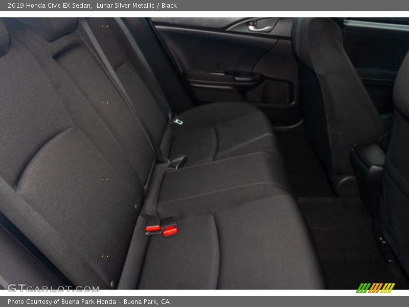 Lunar Silver Metallic / Black 2019 Honda Civic EX Sedan