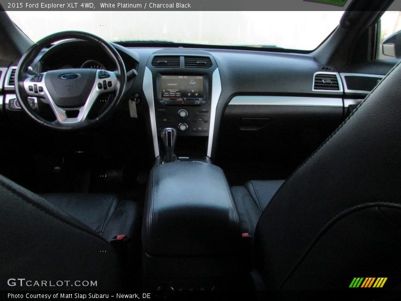 White Platinum / Charcoal Black 2015 Ford Explorer XLT 4WD