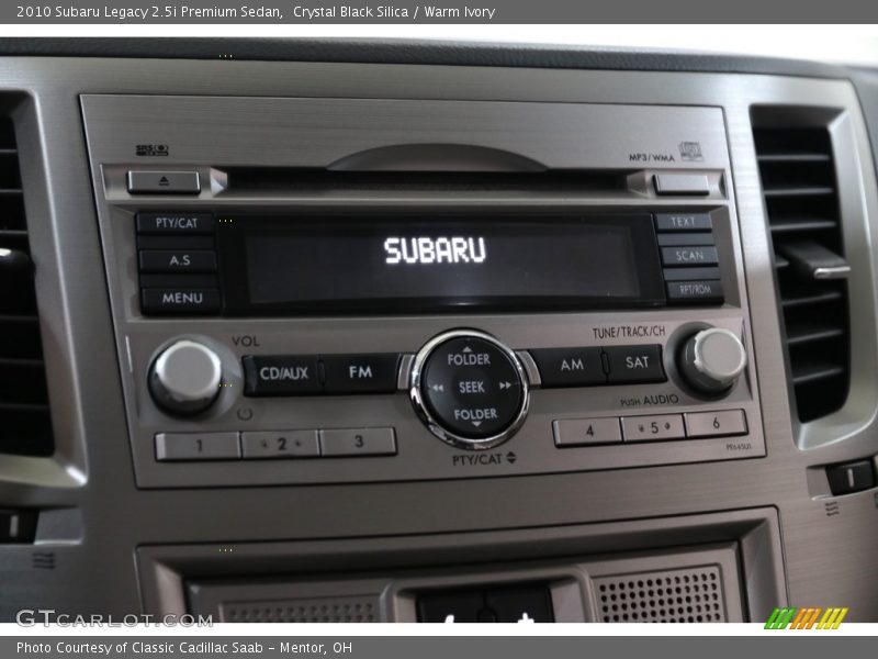 Crystal Black Silica / Warm Ivory 2010 Subaru Legacy 2.5i Premium Sedan