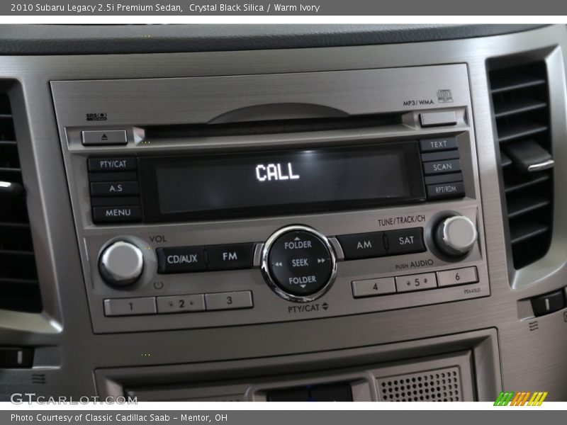 Crystal Black Silica / Warm Ivory 2010 Subaru Legacy 2.5i Premium Sedan