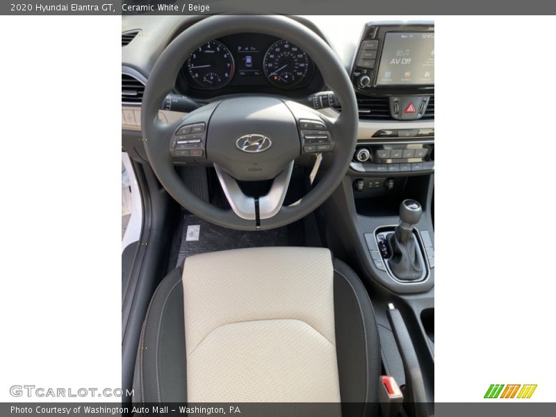 Ceramic White / Beige 2020 Hyundai Elantra GT