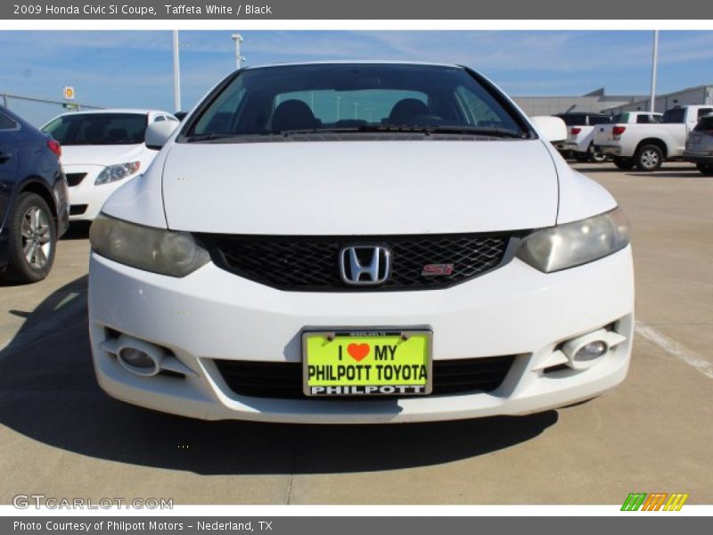 Taffeta White / Black 2009 Honda Civic Si Coupe