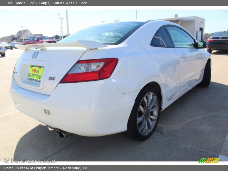 Taffeta White / Black 2009 Honda Civic Si Coupe