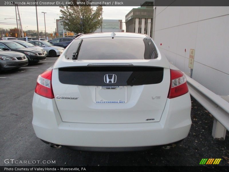 White Diamond Pearl / Black 2012 Honda Accord Crosstour EX-L 4WD