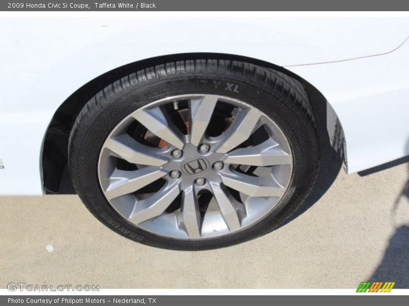 Taffeta White / Black 2009 Honda Civic Si Coupe