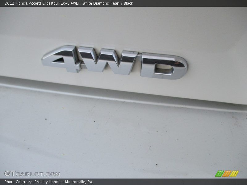White Diamond Pearl / Black 2012 Honda Accord Crosstour EX-L 4WD