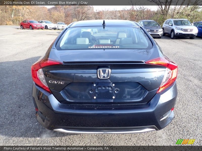 Cosmic Blue Metallic / Gray 2020 Honda Civic EX Sedan