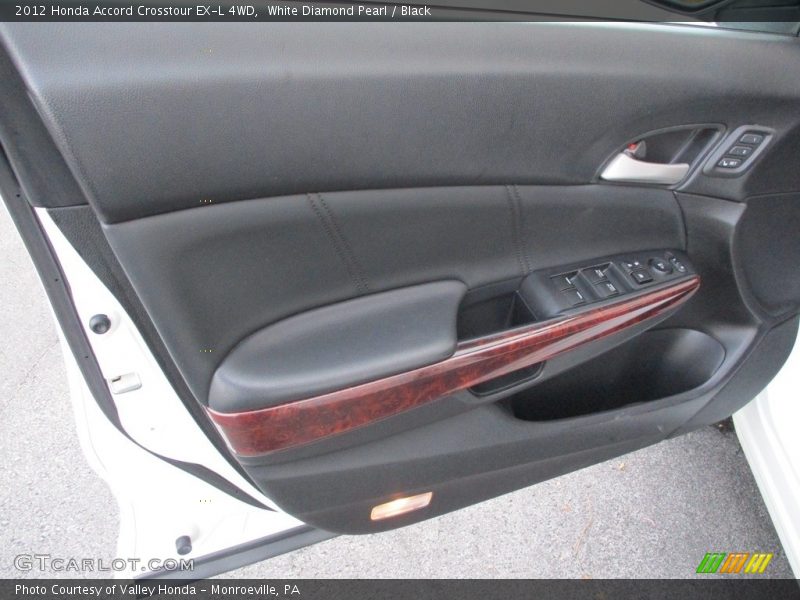 White Diamond Pearl / Black 2012 Honda Accord Crosstour EX-L 4WD