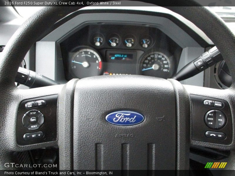 Oxford White / Steel 2016 Ford F250 Super Duty XL Crew Cab 4x4