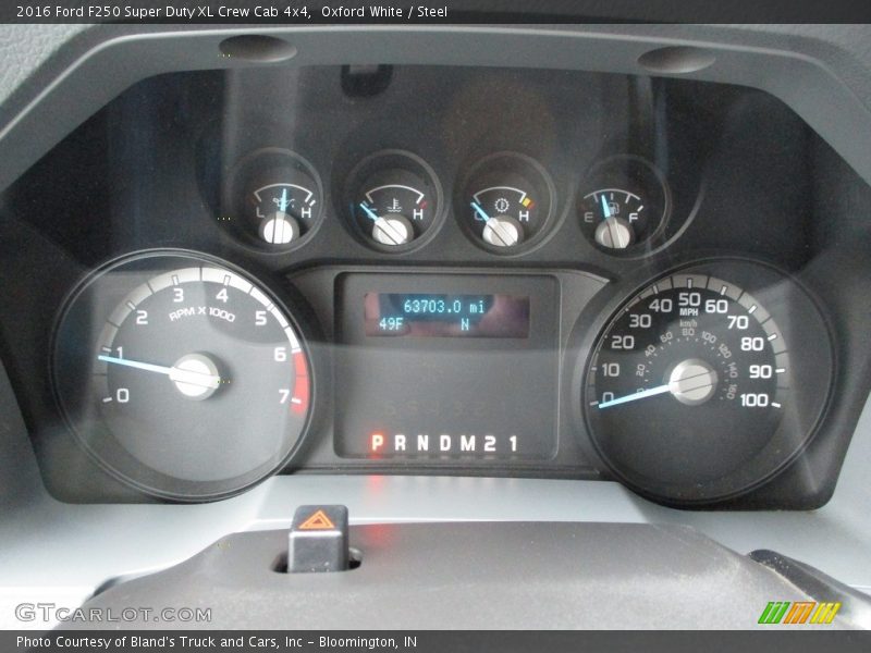 Oxford White / Steel 2016 Ford F250 Super Duty XL Crew Cab 4x4
