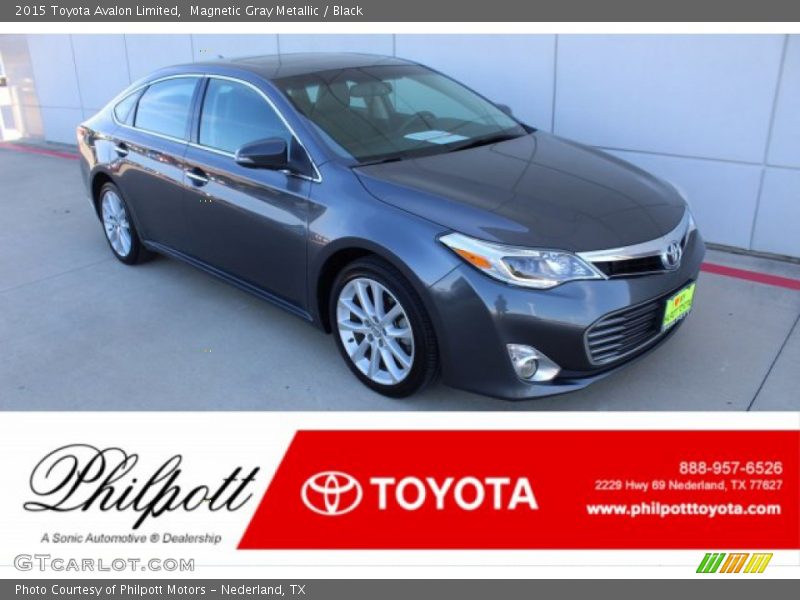 Magnetic Gray Metallic / Black 2015 Toyota Avalon Limited