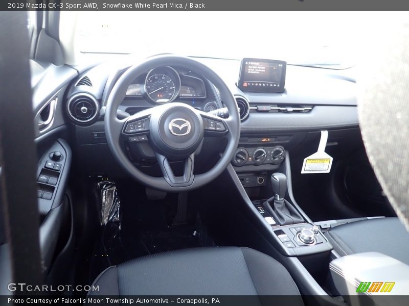 Snowflake White Pearl Mica / Black 2019 Mazda CX-3 Sport AWD