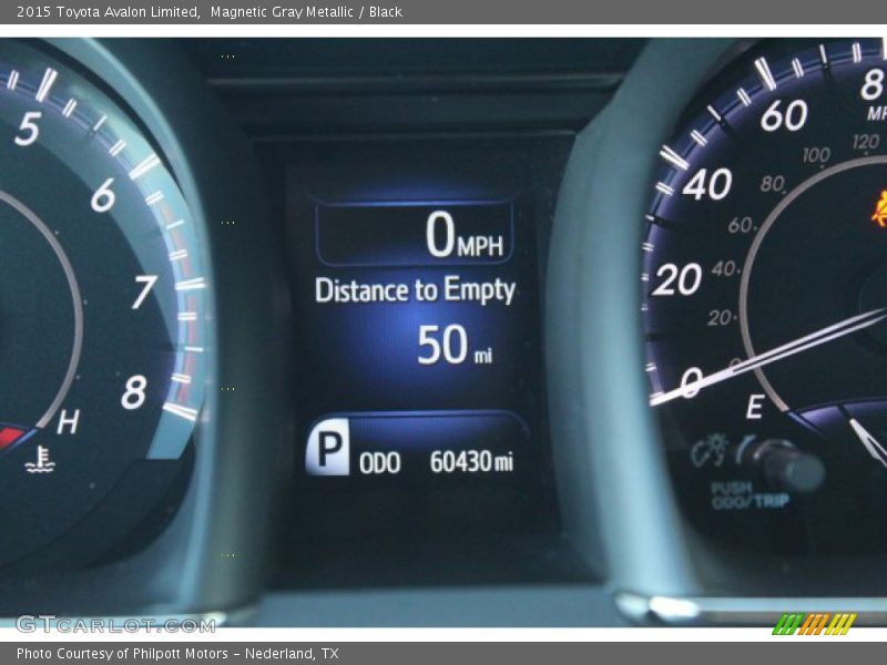 Magnetic Gray Metallic / Black 2015 Toyota Avalon Limited