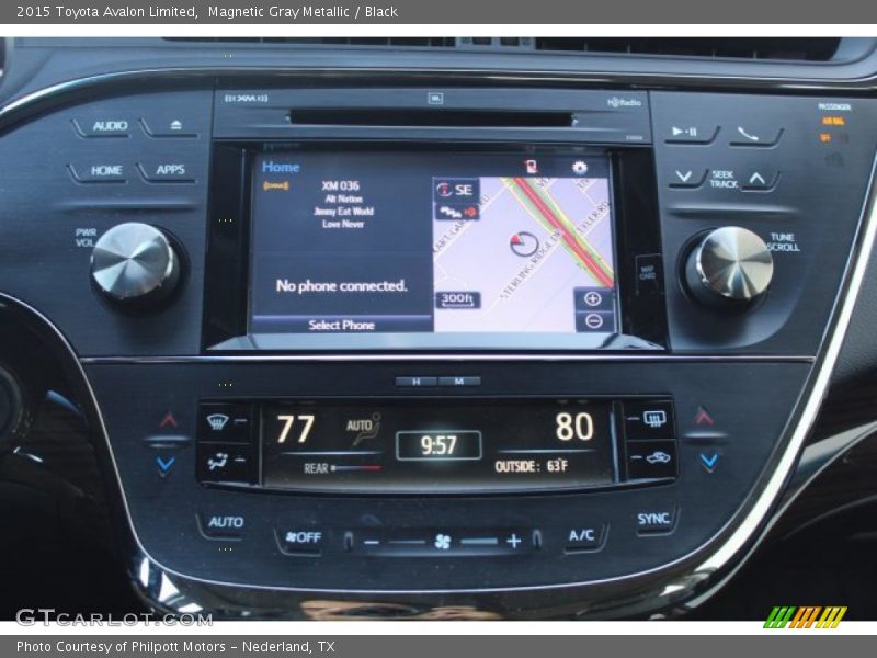 Magnetic Gray Metallic / Black 2015 Toyota Avalon Limited