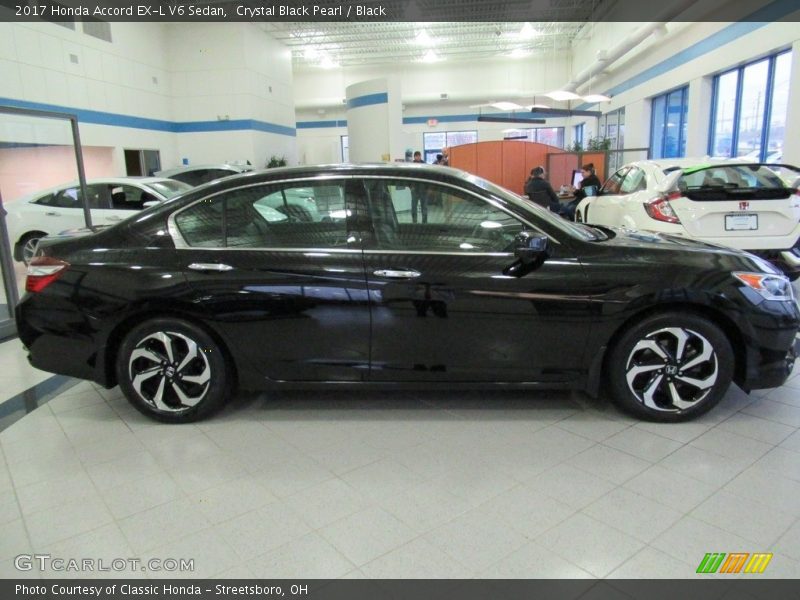 Crystal Black Pearl / Black 2017 Honda Accord EX-L V6 Sedan