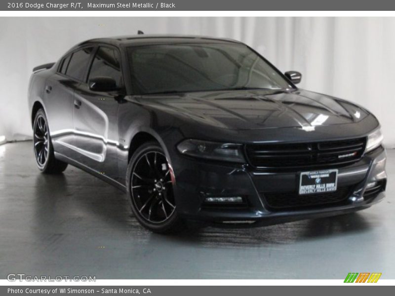 Maximum Steel Metallic / Black 2016 Dodge Charger R/T