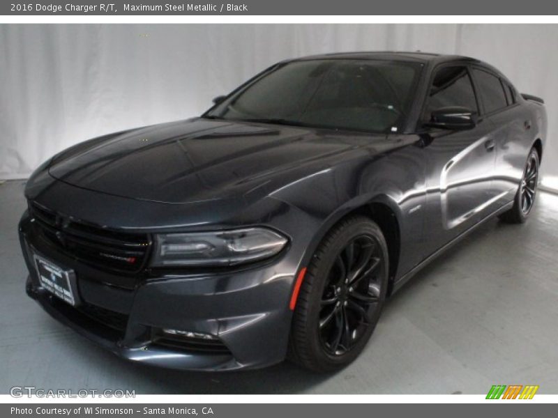 Maximum Steel Metallic / Black 2016 Dodge Charger R/T