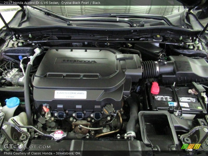Crystal Black Pearl / Black 2017 Honda Accord EX-L V6 Sedan