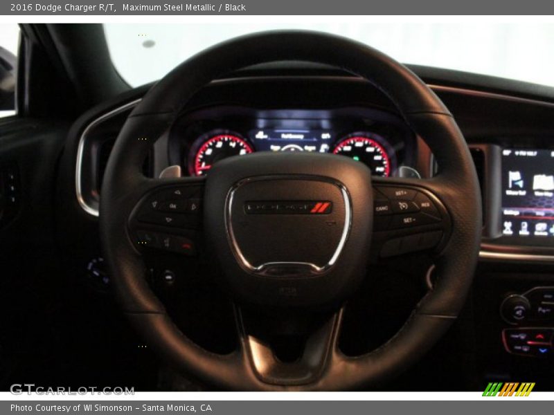 Maximum Steel Metallic / Black 2016 Dodge Charger R/T