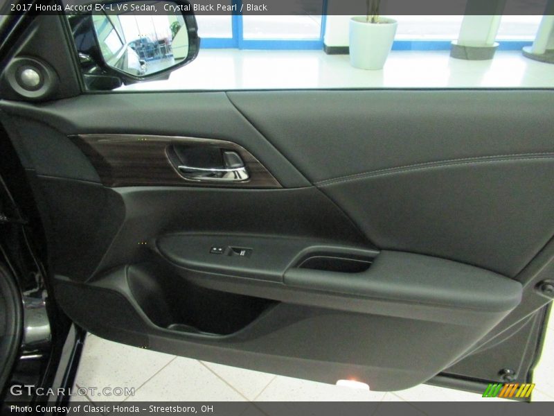Crystal Black Pearl / Black 2017 Honda Accord EX-L V6 Sedan