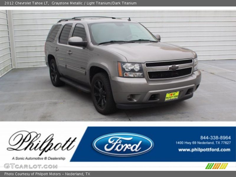 Graystone Metallic / Light Titanium/Dark Titanium 2012 Chevrolet Tahoe LT